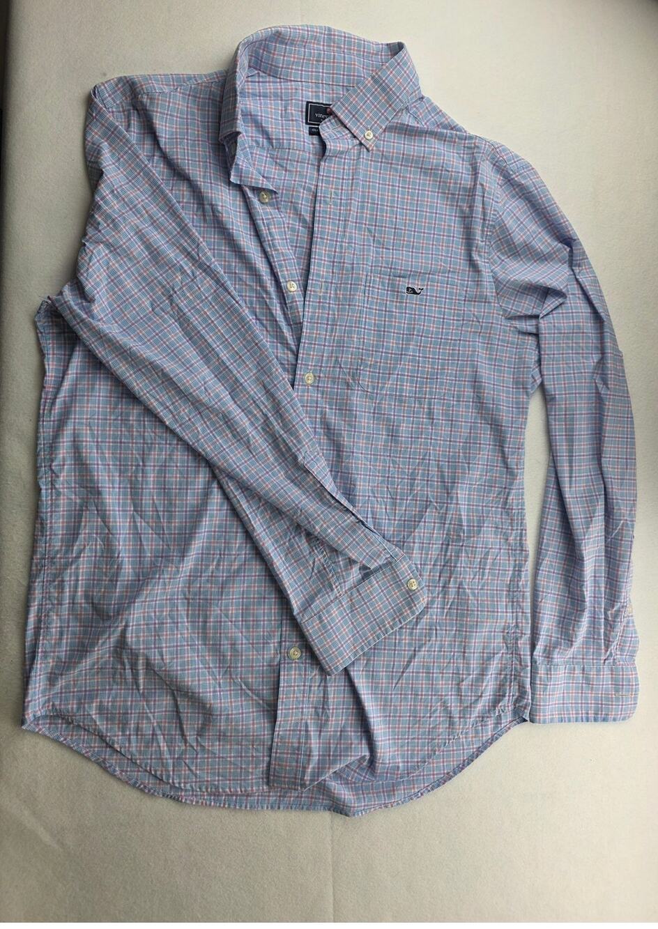 Vineyard Vines Performance Classic Fit Tucker Shirt Size Medium